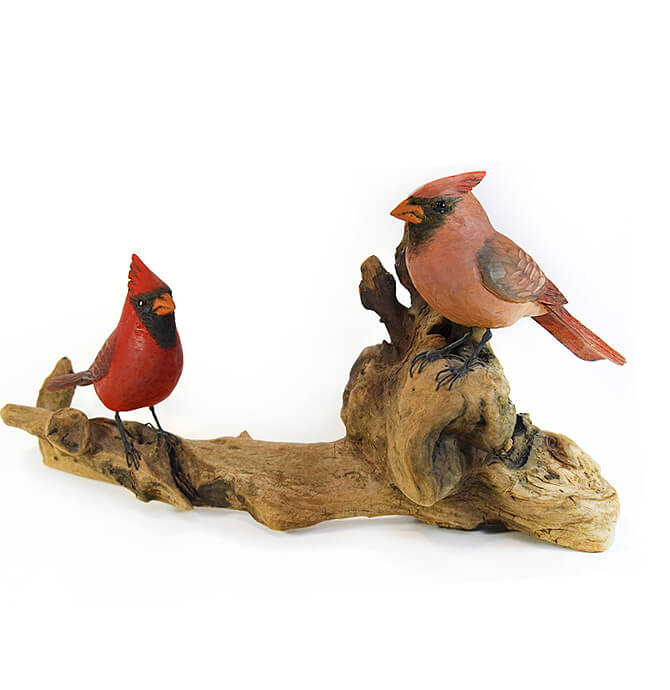 Northern Cardinal: Breeding Pair 01